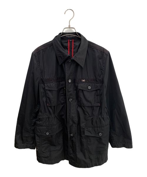 DOLCE & GABBANA（ドルチェ＆ガッバーナ）DOLCE & GABBANA (ドルチェ＆ガッバーナ) カーゴジャケット ブラック サイズ:105の古着・服飾アイテム