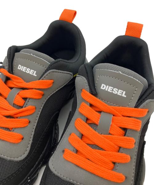 DIESEL（ディーゼル）DIESEL (ディーゼル) ローカットスニーカー グレー×ブラック サイズ:24㎝ 未使用品の古着・服飾アイテム