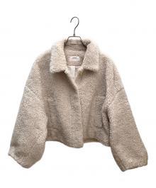 Snidel（スナイデル）の古着「ボアショートコート」｜アイボリー