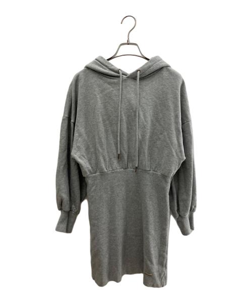 chico（チコ）chico (チコ) フーデットワンピース グレー サイズ:FREEの古着・服飾アイテム