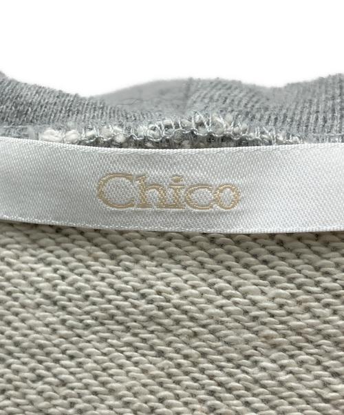 chico（チコ）chico (チコ) フーデットワンピース グレー サイズ:FREEの古着・服飾アイテム