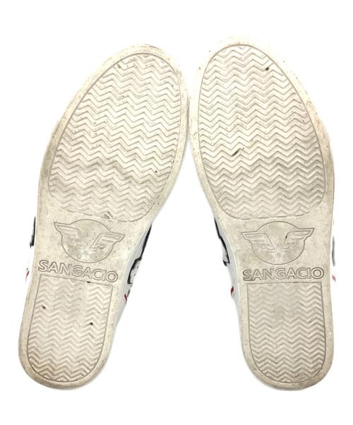 Sangacio（サンガッチョ）Sangacio (サンガッチョ) ハイカットスニーカー/sangacio(サンガッチョ) にゅ SNEAKERS ホワイト サイズ:24.5cmの古着・服飾アイテム