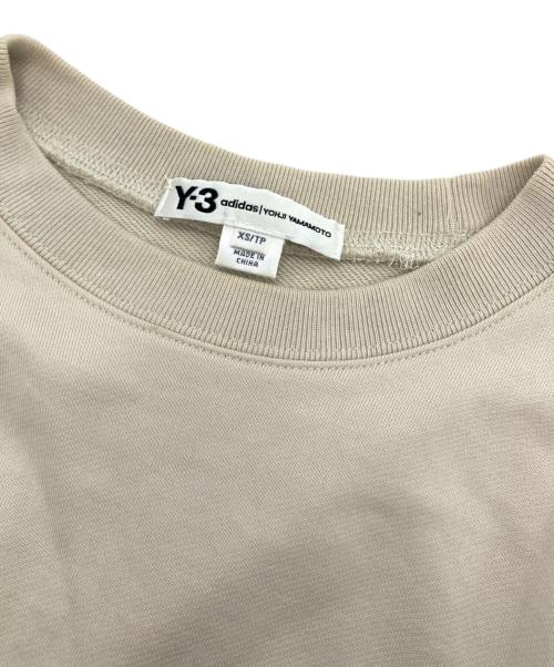 YOHJI YAMAMOTO（ヨウジヤマモト）YOHJI YAMAMOTO (ヨウジヤマモト) クルーネックスウェット アイボリー サイズ:XSの古着・服飾アイテム