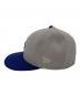 New Era (ニューエラ) キャップ グレー×ブルー：5000円
