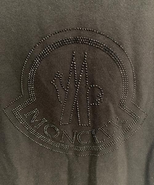 MONCLER（モンクレール）MONCLER (モンクレール) 半袖カットソー ブラック サイズ:Sの古着・服飾アイテム