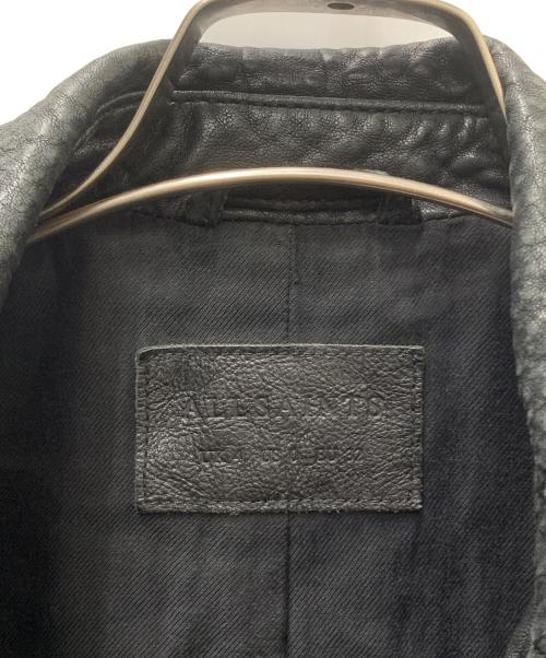 ALL SAINTS（オールセインツ）ALL SAINTS (オールセインツ) ダブルライダースジャケット ブラック サイズ:Ｓの古着・服飾アイテム