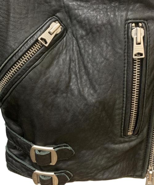 ALL SAINTS（オールセインツ）ALL SAINTS (オールセインツ) ダブルライダースジャケット ブラック サイズ:Ｓの古着・服飾アイテム