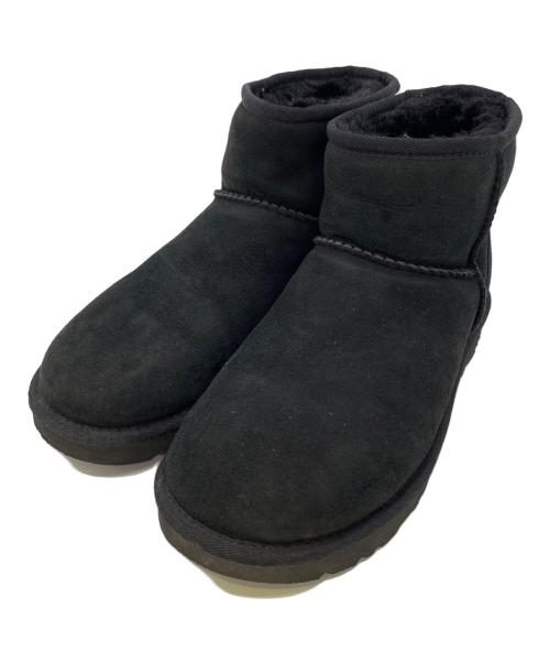 UGG（アグ）UGG (アグ) UGG(アグ) Classic mini II Sheepskin Leather Boots ブラック サイズ:24cmの古着・服飾アイテム