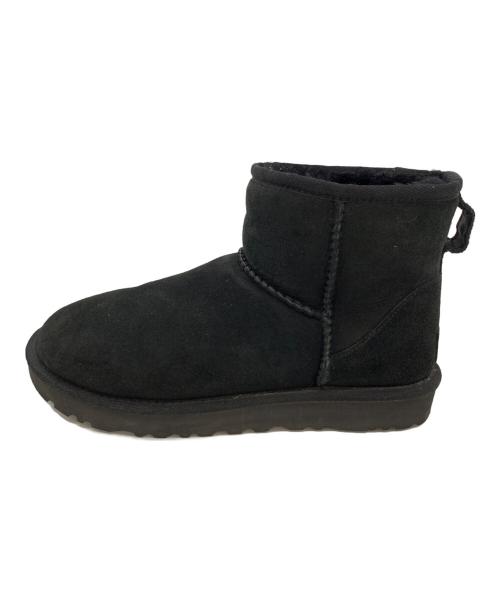 UGG（アグ）UGG (アグ) UGG(アグ) Classic mini II Sheepskin Leather Boots ブラック サイズ:24cmの古着・服飾アイテム