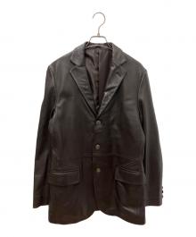 VINTAGE CLUB（ヴィンテージクラブ）の古着「ラムレザージャケット」｜ブラウン