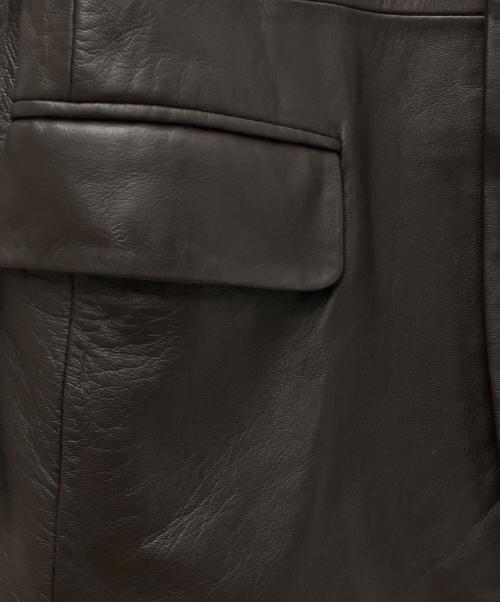 VINTAGE CLUB（ヴィンテージクラブ）VINTAGE CLUB (ヴィンテージクラブ) ラムレザージャケット ブラウン サイズ:Ｍの古着・服飾アイテム