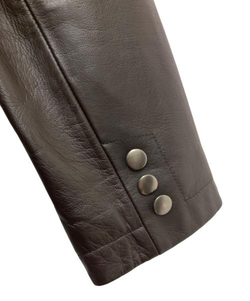 VINTAGE CLUB（ヴィンテージクラブ）VINTAGE CLUB (ヴィンテージクラブ) ラムレザージャケット ブラウン サイズ:Ｍの古着・服飾アイテム