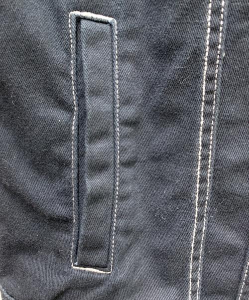 HARLEY-DAVIDSON（ハーレーダビッドソン）HARLEY-DAVIDSON (ハーレーダビッドソン) Embossed Upright Eagle Denim Vest ブラック サイズ:Mの古着・服飾アイテム