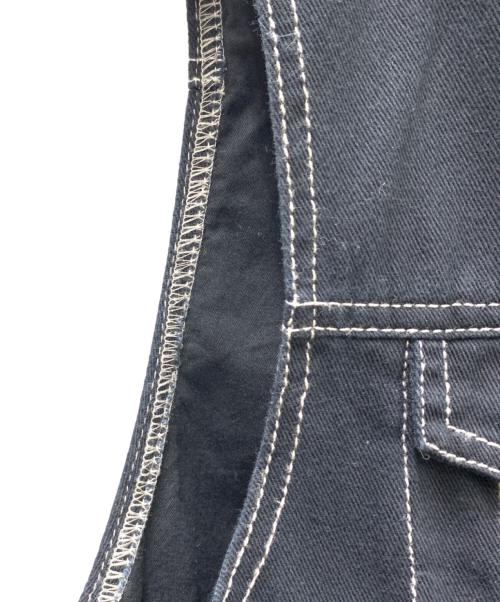 HARLEY-DAVIDSON（ハーレーダビッドソン）HARLEY-DAVIDSON (ハーレーダビッドソン) Embossed Upright Eagle Denim Vest ブラック サイズ:Mの古着・服飾アイテム