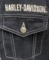 中古・古着 HARLEY-DAVIDSON (ハーレーダビッドソン) Embossed Upright Eagle Denim Vest ブラック サイズ:M：13000円