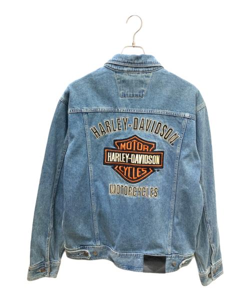 HARLEY-DAVIDSON（ハーレーダビッドソン）HARLEY-DAVIDSON (ハーレーダビッドソン) HARLEY-DAVIDSON(ハーレーダビッドソン)BAR & SHIELD LOGO DENIM JACKET インディゴ サイズ:Mの古着・服飾アイテム