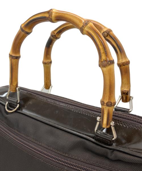 GUCCI（グッチ）GUCCI (グッチ) 2WAYショルダーバッグ バンブー ブラウンの古着・服飾アイテム