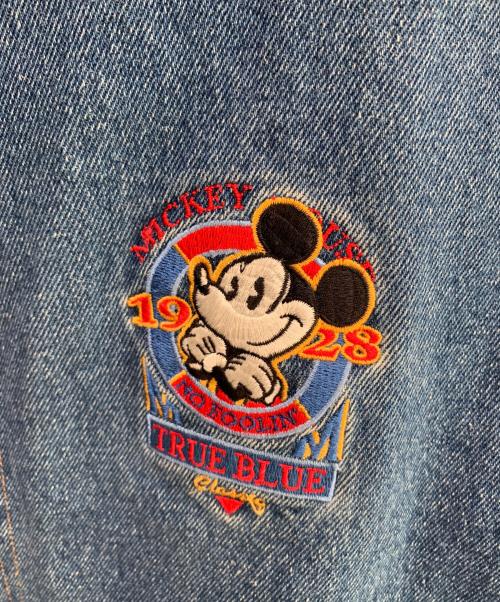 Disney STORE（ディズニーストア）Disney STORE (ディズニーストア) ヴィンテージデニムスカジャン インディゴ×ベージュ サイズ:Lの古着・服飾アイテム