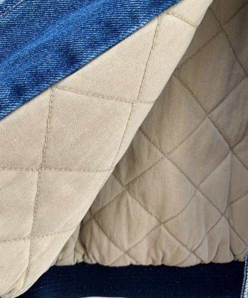 Disney STORE（ディズニーストア）Disney STORE (ディズニーストア) ヴィンテージデニムスカジャン インディゴ×ベージュ サイズ:Lの古着・服飾アイテム