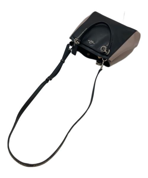 COACH（コーチ）COACH (コーチ) 2WAYショルダーバッグ ベージュ×ブラックの古着・服飾アイテム