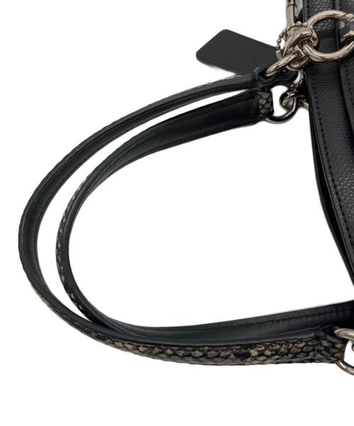 COACH（コーチ）COACH (コーチ) 2WAYショルダーバッグ ベージュ×ブラックの古着・服飾アイテム