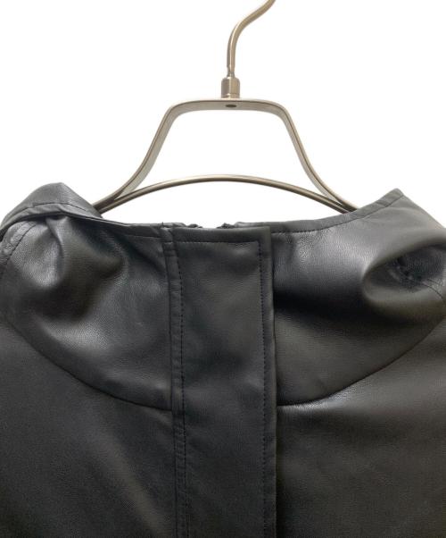 不明（不明）不明 (不明) JEANASIS(ジーナシス)ヴィーガンレザーモンスターパーカー ブラック サイズ:FREEの古着・服飾アイテム