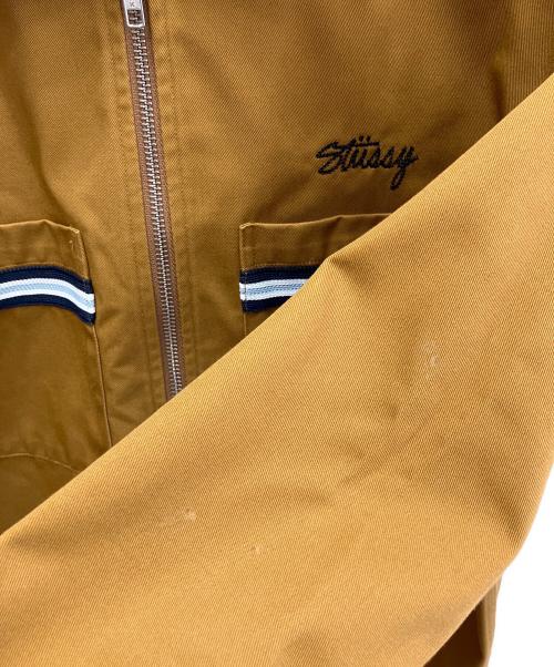 stussy（ステューシー）stussy (ステューシー) フルジップワークシャツジャケット オレンジ サイズ:Ｓの古着・服飾アイテム