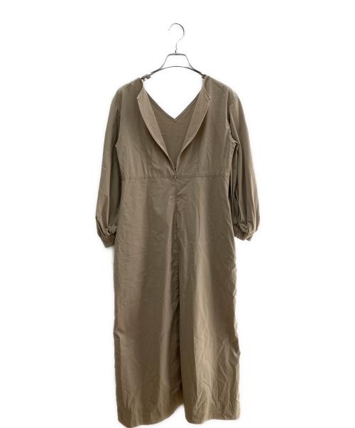 ELENDEEK（エレンディーク）ELENDEEK (エレンディーク) 長袖ワンピース ベージュ サイズ:1の古着・服飾アイテム