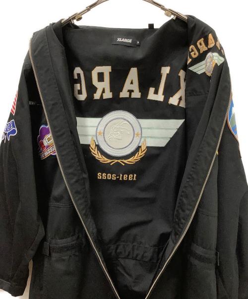 X-LARGE（エクストララージ）X-LARGE (エクストララージ) PILOT LOGO L/S JUMPSUIT ブラック サイズ:Ｍの古着・服飾アイテム