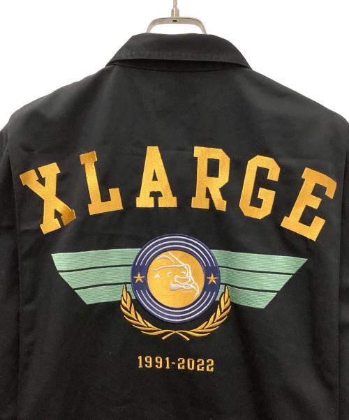 X-LARGE（エクストララージ）X-LARGE (エクストララージ) PILOT LOGO L/S JUMPSUIT ブラック サイズ:Ｍの古着・服飾アイテム