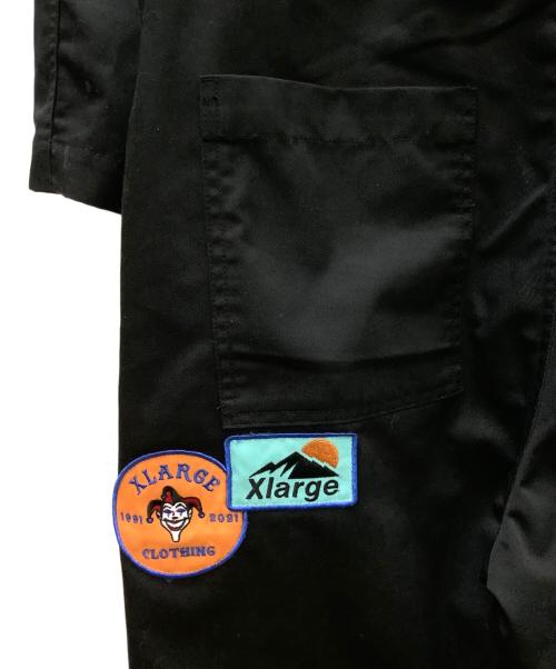 X-LARGE（エクストララージ）X-LARGE (エクストララージ) PILOT LOGO L/S JUMPSUIT ブラック サイズ:Ｍの古着・服飾アイテム