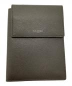 PELLE MORBIDAペッレモルビダ）の古着「パスポートケース」｜チャコールグレー