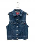 PINK HOUSEピンクハウス）の古着「デニムベスト」｜インディゴ