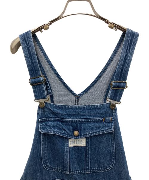 PINK HOUSE（ピンクハウス）PINK HOUSE (ピンクハウス) デニムオーバーオール インディゴ サイズ:Ｍの古着・服飾アイテム