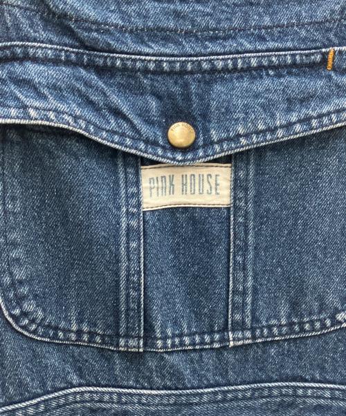 PINK HOUSE（ピンクハウス）PINK HOUSE (ピンクハウス) デニムオーバーオール インディゴ サイズ:Ｍの古着・服飾アイテム