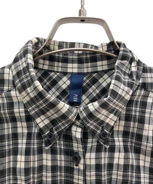 PINK HOUSE（ピンクハウス）PINK HOUSE (ピンクハウス) 長袖ワンピース ブラック×ホワイト サイズ:FREEの古着・服飾アイテム