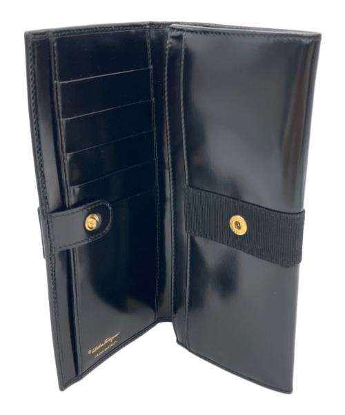 Salvatore Ferragamo（サルヴァトーレ フェラガモ）Salvatore Ferragamo (サルヴァトーレ フェラガモ) ヴァラリボン ブラックの古着・服飾アイテム