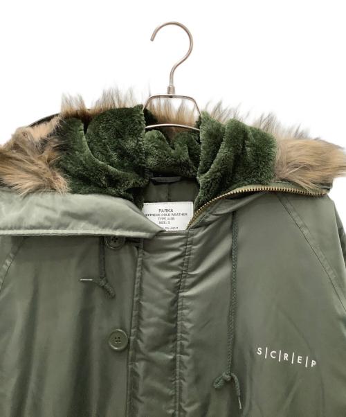 SCREP（スクレップ）SCREP (スクレップ) ミリタリーコート カーキ サイズ:Ｓの古着・服飾アイテム