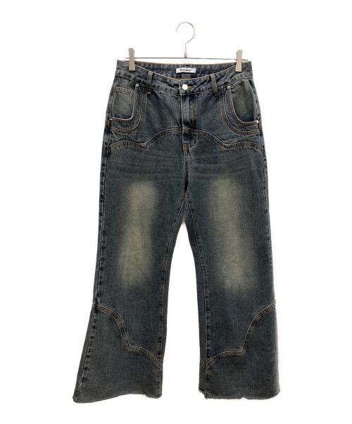 stillwater（スティルウォーター）stillwater (スティルウォーター) デニムパンツ グレー サイズ:Lの古着・服飾アイテム