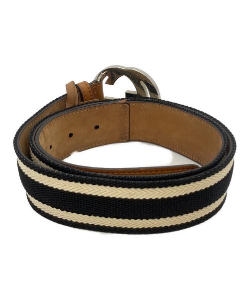 GUCCI（グッチ）GUCCI (グッチ) ベルト アイボリー×ブラックの古着・服飾アイテム