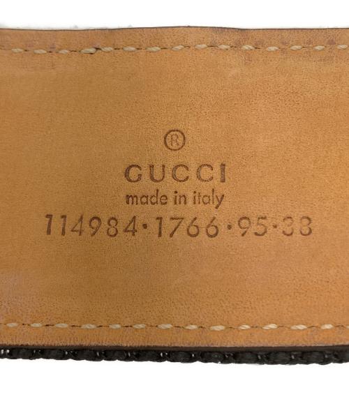 GUCCI（グッチ）GUCCI (グッチ) ベルト アイボリー×ブラックの古着・服飾アイテム