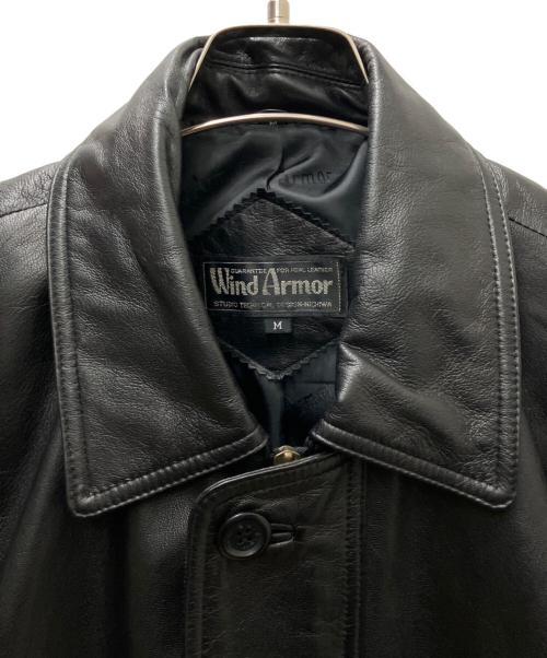 Wind Armor（ウィンドアーマー）Wind Armor (ウィンドアーマー) レザーコート ブラック サイズ:Ｍの古着・服飾アイテム