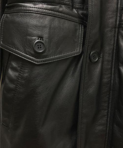 Wind Armor（ウィンドアーマー）Wind Armor (ウィンドアーマー) レザーコート ブラック サイズ:Ｍの古着・服飾アイテム