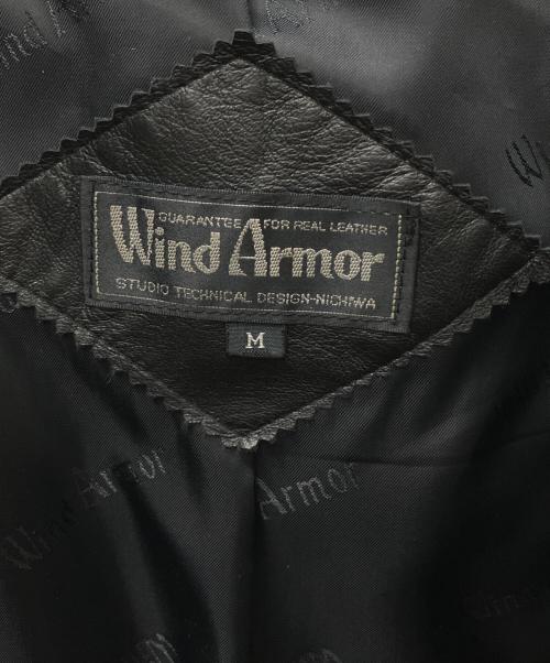 Wind Armor（ウィンドアーマー）Wind Armor (ウィンドアーマー) レザーコート ブラック サイズ:Ｍの古着・服飾アイテム