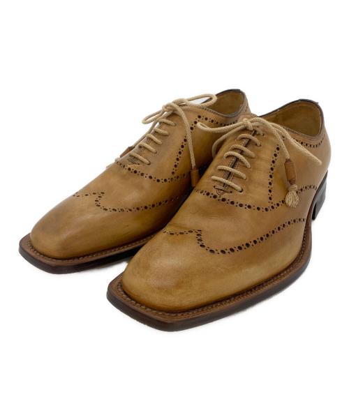 Stefano Branchini（ステファノ・ブランキーニ）Stefano Branchini (ステファノ・ブランキーニ) レースアップシューズ ブラウン サイズ:SIZE 7の古着・服飾アイテム