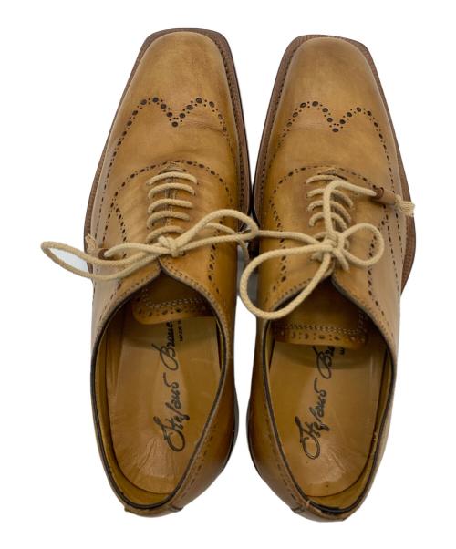 Stefano Branchini（ステファノ・ブランキーニ）Stefano Branchini (ステファノ・ブランキーニ) レースアップシューズ ブラウン サイズ:SIZE 7の古着・服飾アイテム