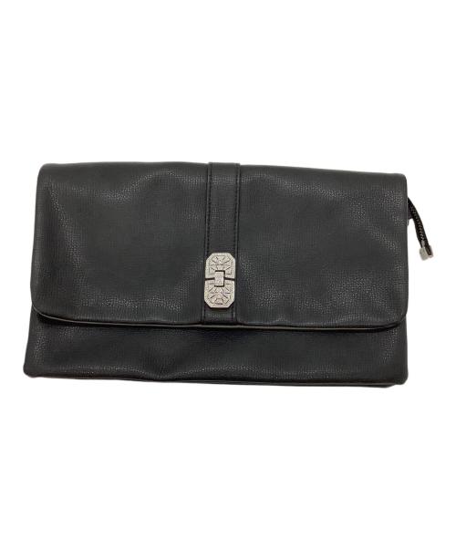 A.D.M.J.（エーディーエムジェイ）A.D.M.J. (エーディーエムジェイ) 型押しショルダーバッグ ブラックの古着・服飾アイテム