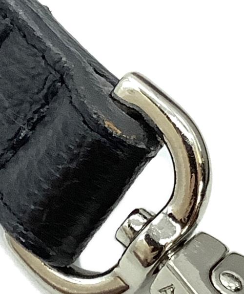 A.D.M.J.（エーディーエムジェイ）A.D.M.J. (エーディーエムジェイ) 型押しショルダーバッグ ブラックの古着・服飾アイテム