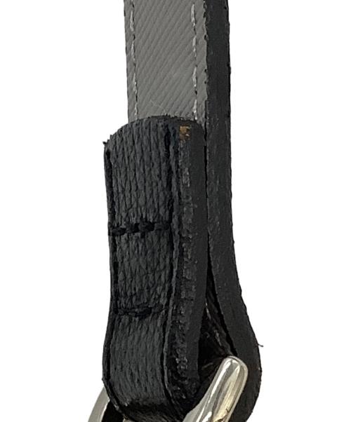 A.D.M.J.（エーディーエムジェイ）A.D.M.J. (エーディーエムジェイ) 型押しショルダーバッグ ブラックの古着・服飾アイテム