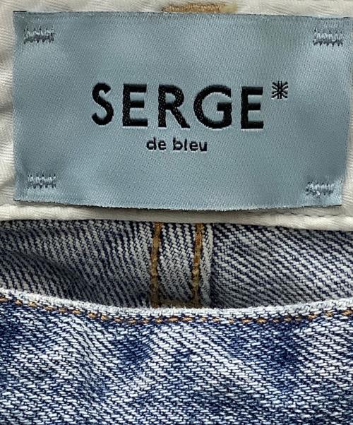 SERGE de bleu（サージ デ ブルー）SERGE de bleu (サージ デ ブルー) SERGE de bleu(サージ デ ブルー)サージ SIDE ZIP ブルー サイズ:61cm (W24)の古着・服飾アイテム